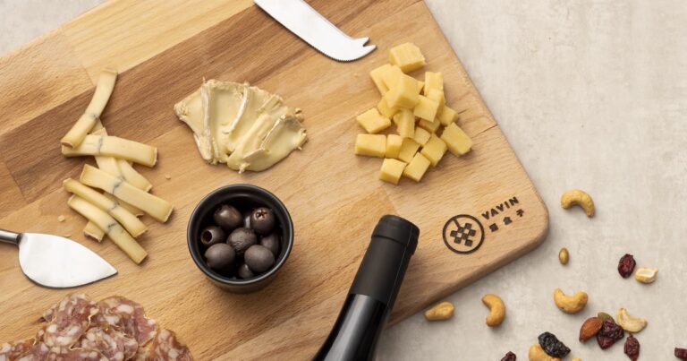 A VAVIN cheese and wine table