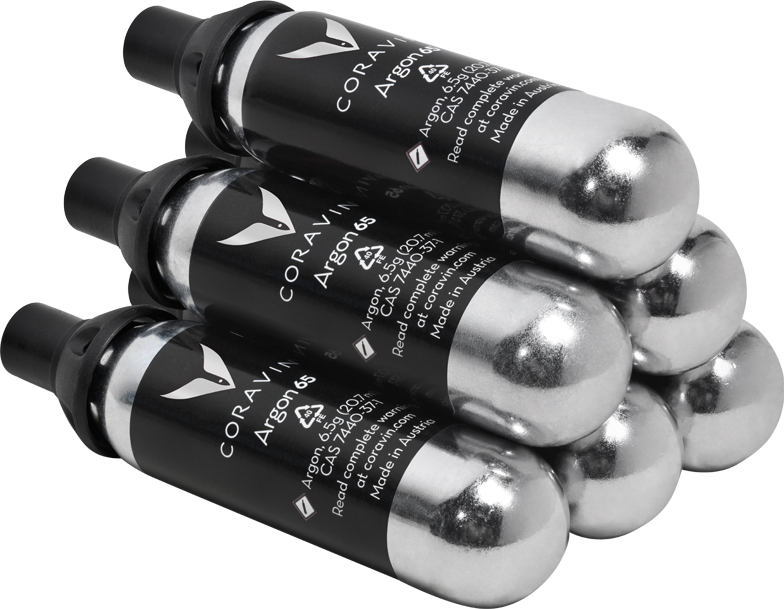 Coravin Pure Argon Capsules — 6 Pack